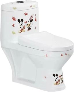 Детский унитаз SantiLine SL-5015 сиденье микролифт с рисунком